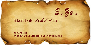Stellek Zsófia névjegykártya